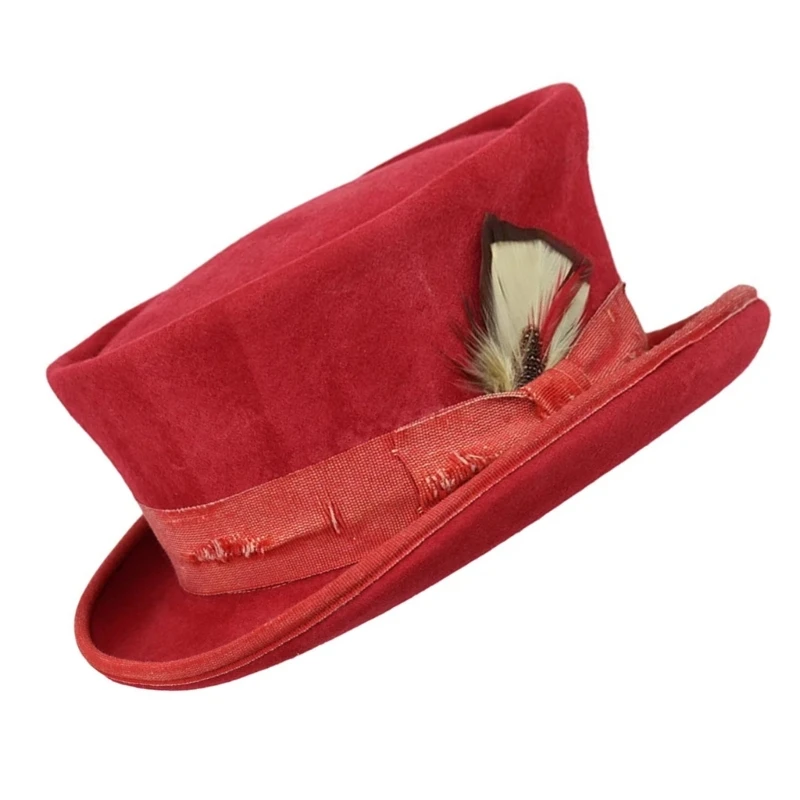 Flat Top Hat Adult Costume Hat Oktoberfest Cap Party Prop Unisex Panama