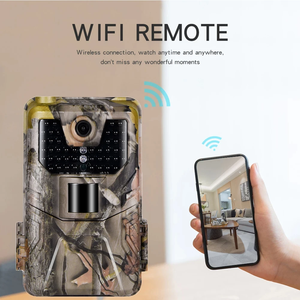 Suntekcam 4K Video Live Show Trail Camera 30MP WIFI APP Bluetooth Control Night Vision Outdoor Wildlife Photo Traps