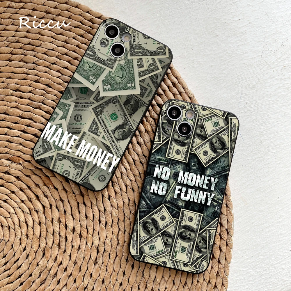 Money Dollars Bill Phone Case Per Iphone 14 11 12 Pro 8 7 Plus X Pro 14 Max 12 13 Mini Xr Xs Iphone 14 13 12 Cover Morbide Per Telefono