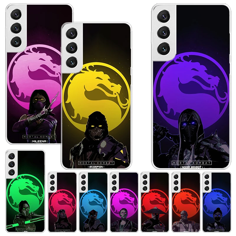 Scorpion Zero Sub Mortal Kombat Print Custodia Morbida Per Samsung Galaxy S24 S23 S22 Ultra S21 S20 Fe S10 Plus Custodia Per Telefono S9 S8 + S10