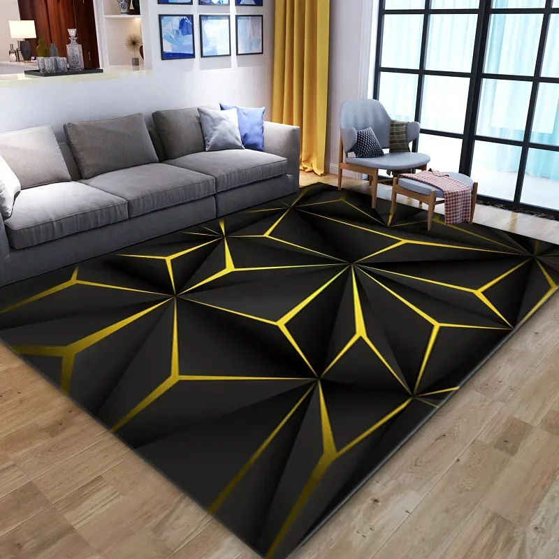3D Vortex Illusion Carpet for Living Room Home Decorations Sofa Table Large Area Rugs Playroom Anti-slip Floor Mat Alfombra