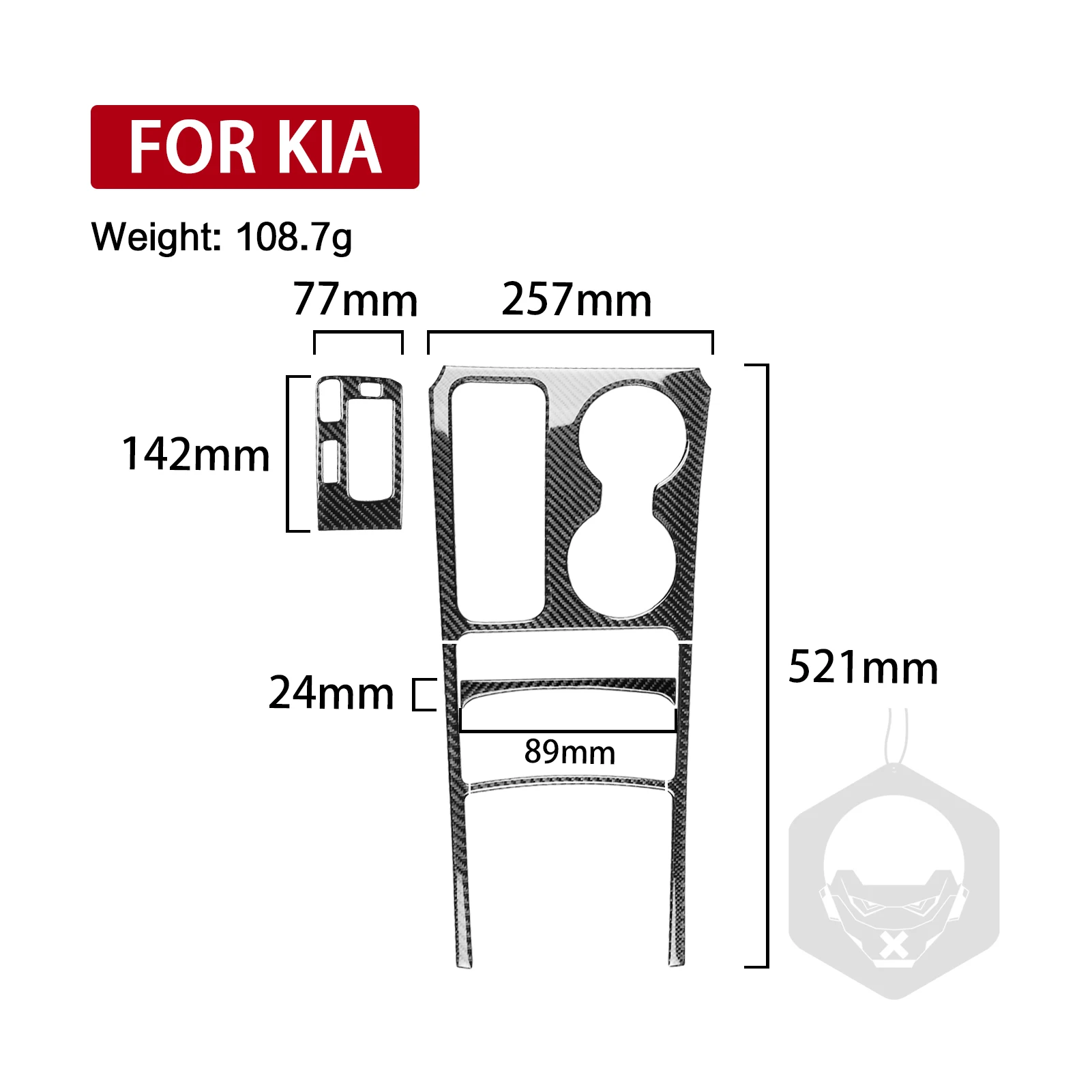 For Kia Stinger 2019-2023 Auto Window Door Lock Switch Accessories Strip Car Gear Shift Panel Cover Carbon Fiber Sticker Trim