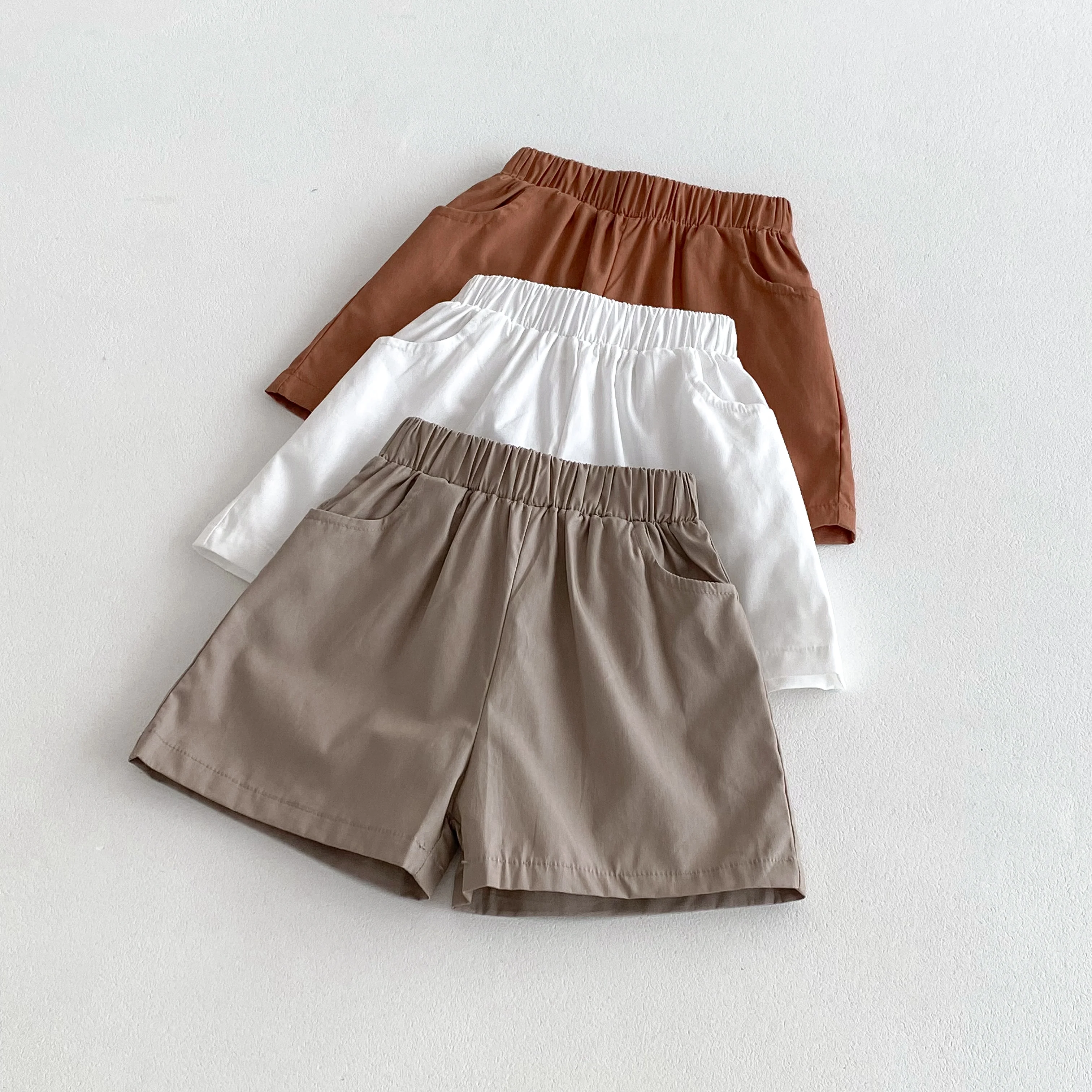 Korea Trend Baby Boys Shorts kids shorts Summer Cotton Breathable 3 Pockets Design Children Sports Pants 0-4 Yrs Girls Clothes