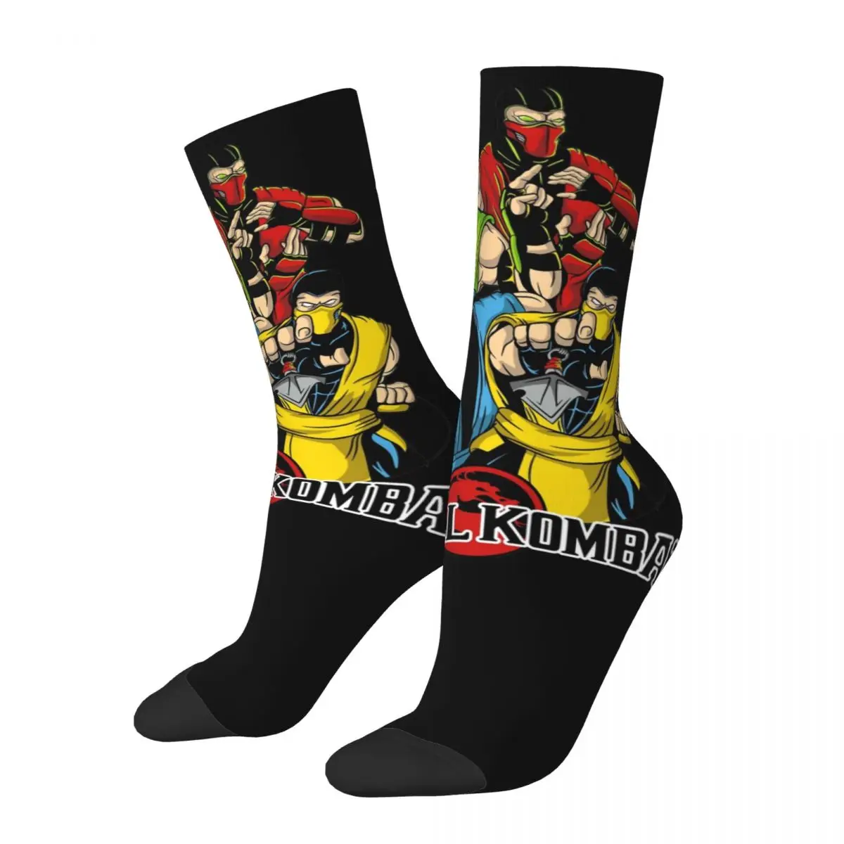 

Носки Ninjas Mortal Kombat мужские женские модные носки Harajuku Весна Лето Осень Зима Носки средней длины подарок