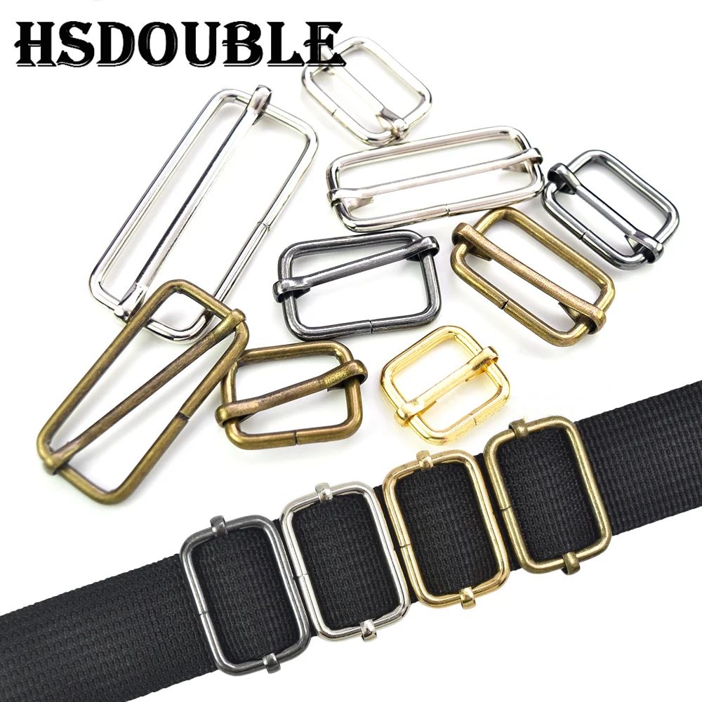 Metal D Ring Buckle 10 Pcs/Pack Wire Formed Metal D-Ring Rectangle Loops Tri-Glide Slider Adjuster Non-Welded Belt Strap Buckle metal d ring buckle,d ring buckle,metal ring buckle,metal webbing slider,metal strap slider,metal buckle,adjuster buckle