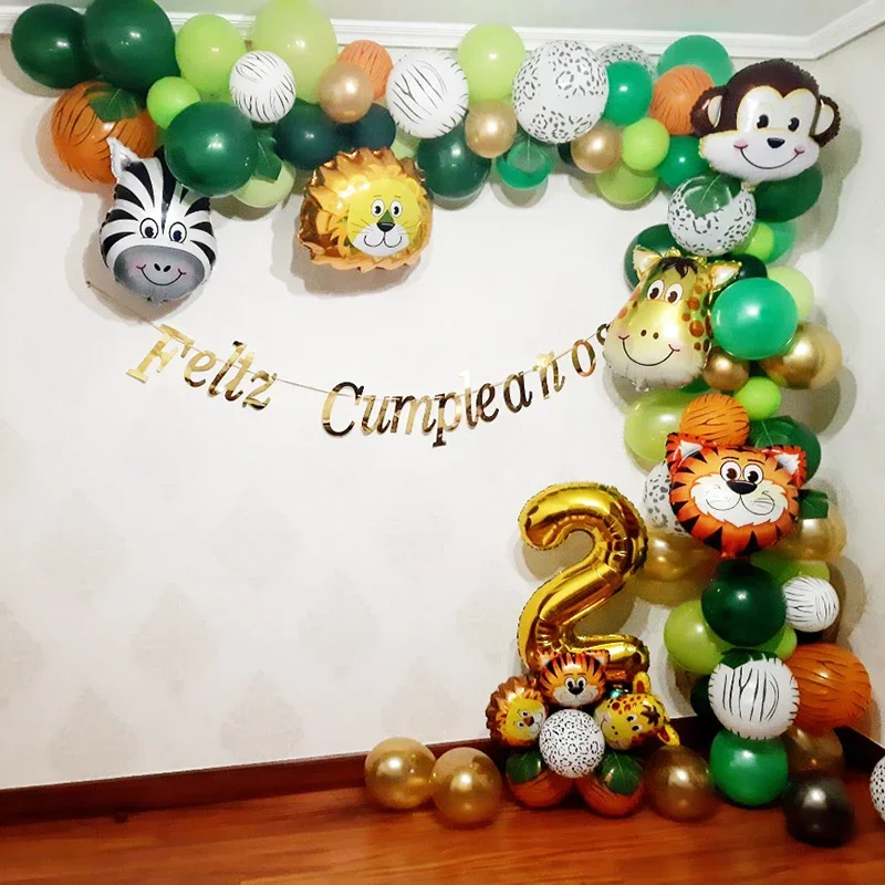 

Jungle Safari Theme Party Supplies Animal Balloons Garland Kit Kids Party Favors Boys Birthday Party Baby Shower Decorations