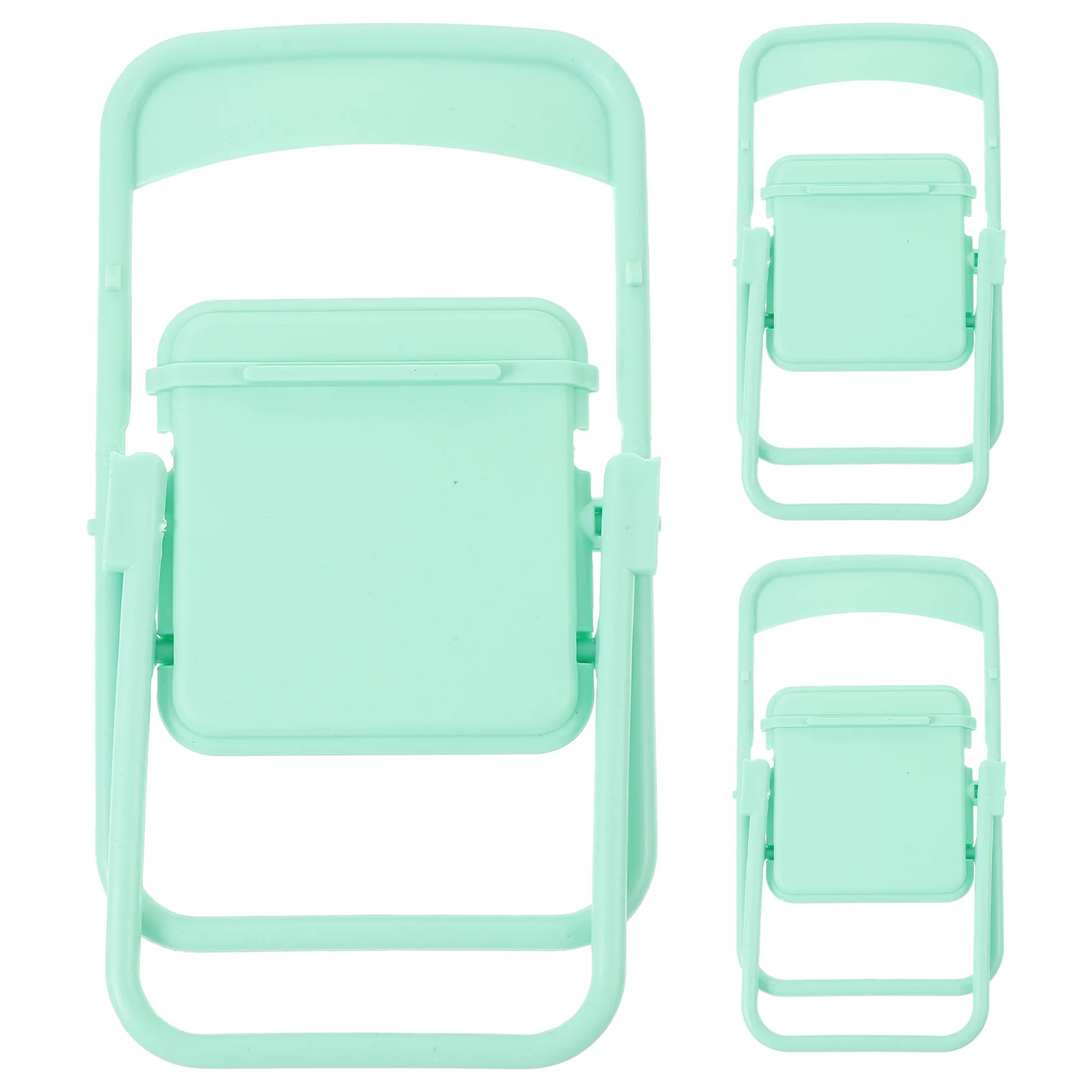 

3Pcs Mini House Chair Models Mini House Tiny Folding Chair Props Mini Furniture Models Desk Decors