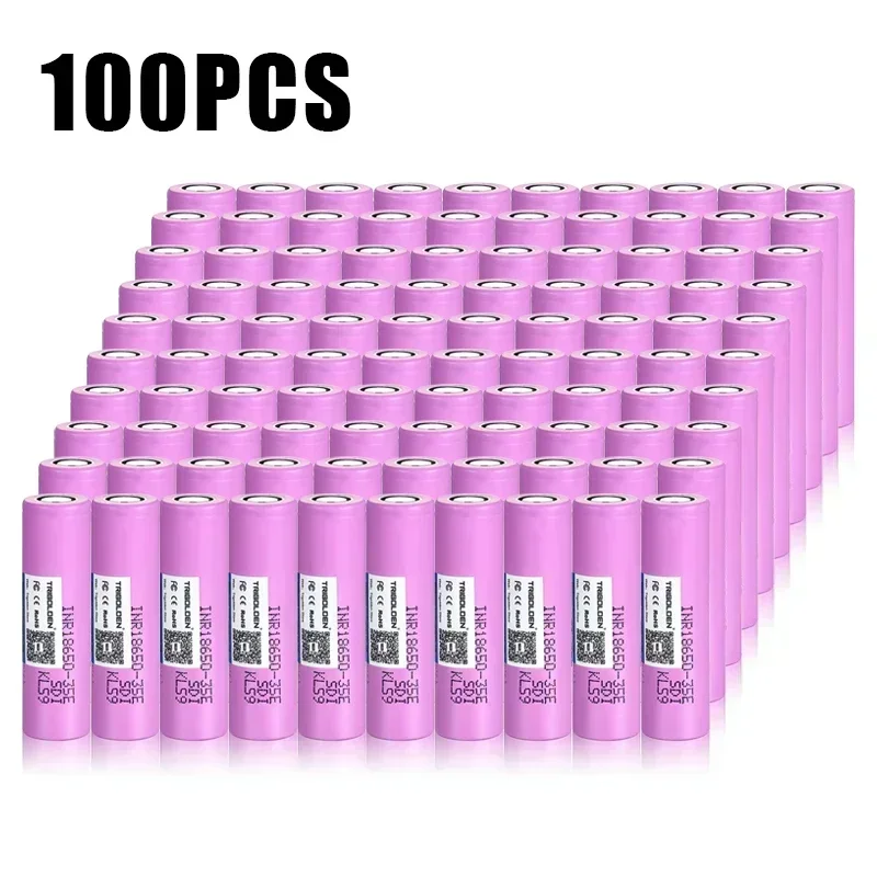

Original 2023 Bestselling 18650 3500Mah 25A Discharge INR18650 35E 1-100PCS 3.7V Li-Ion Oplaadbare Battery Remote Control