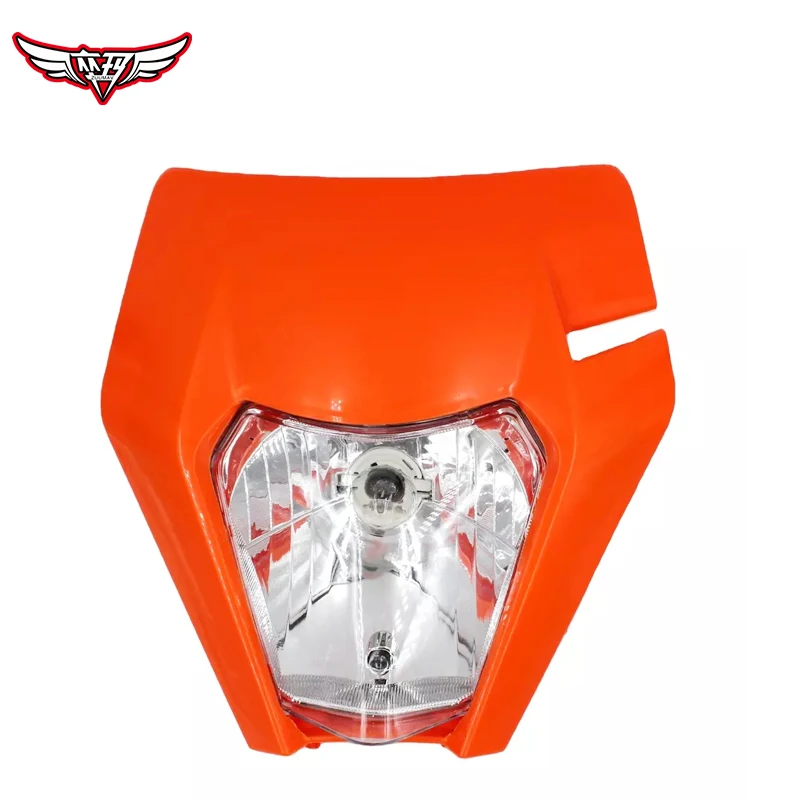 ZUUMAV LED Light for Motorcycle Beam Black Headlamp Cover Fairing LED Bulbs Headlight Off road