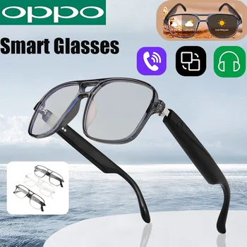 OPPO Smart Audio Glasses Color-Changing Lenses Rechargeable Wireless Call Voice Assistant and Music Control 2025 NEW