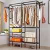 COSTWAY Clothes Hanger Coat Rack Floor Hanger Storage Wardrobe Clothing Drying Racks porte manteau kledingrek perchero de pie 1