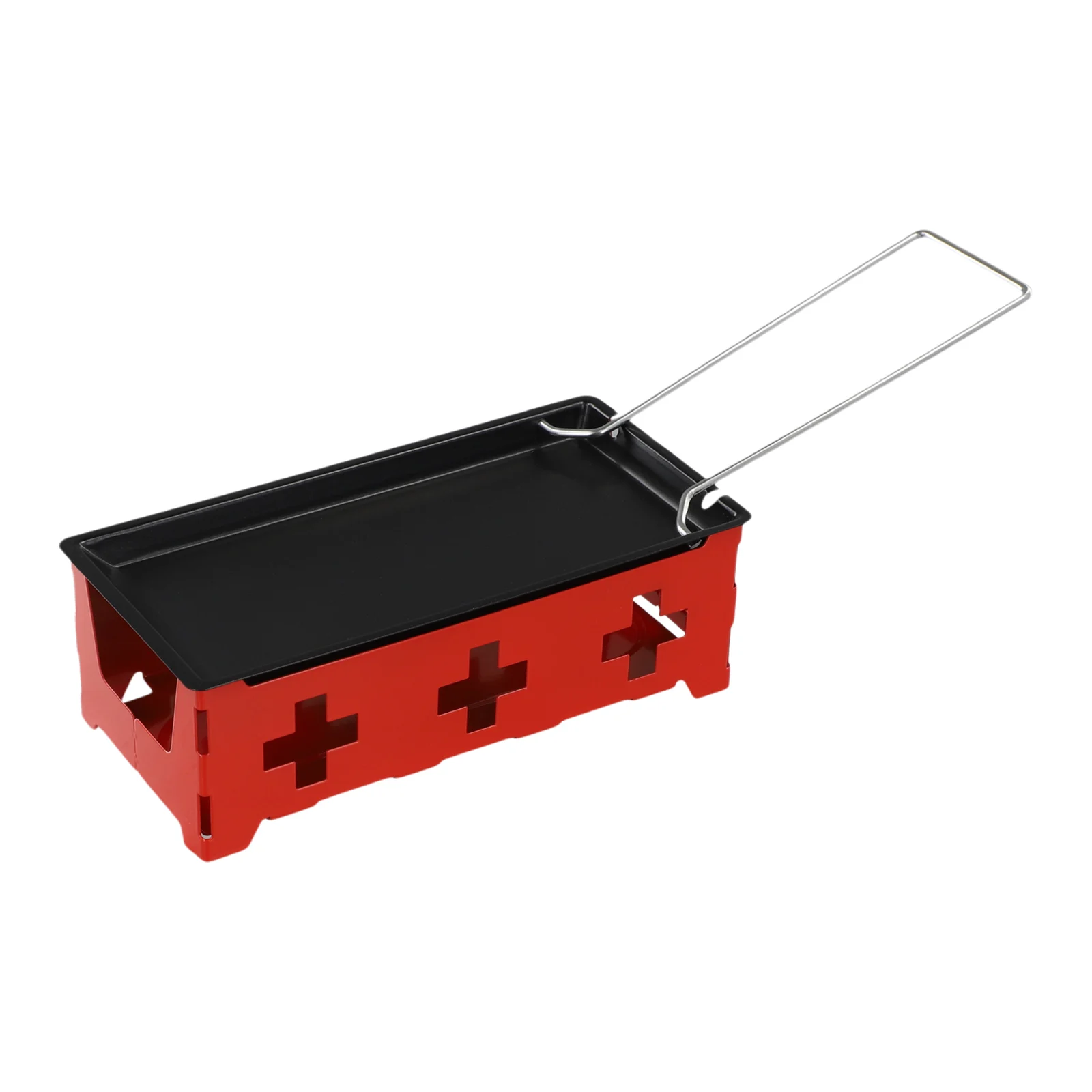 Mini Portable Non-stick Metal Cheese Raclette Oven Grill Plate Rotaster Baking Tray Stove Set Home Kitchen Butter Cheese Baking