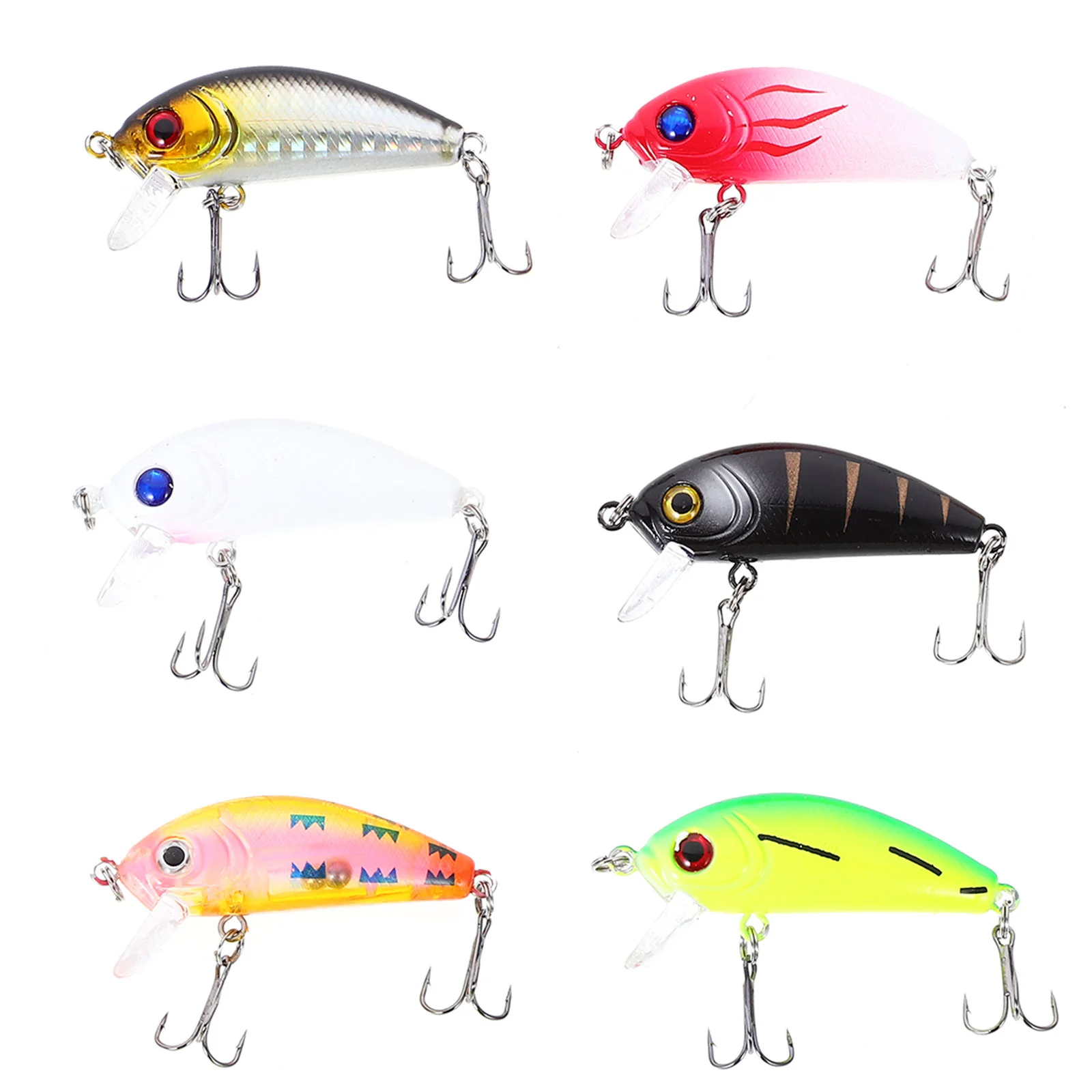 

6pcs 65cm/42g Fat Fish Artificial Lures Hook Fishing Accessories (Random Color)
