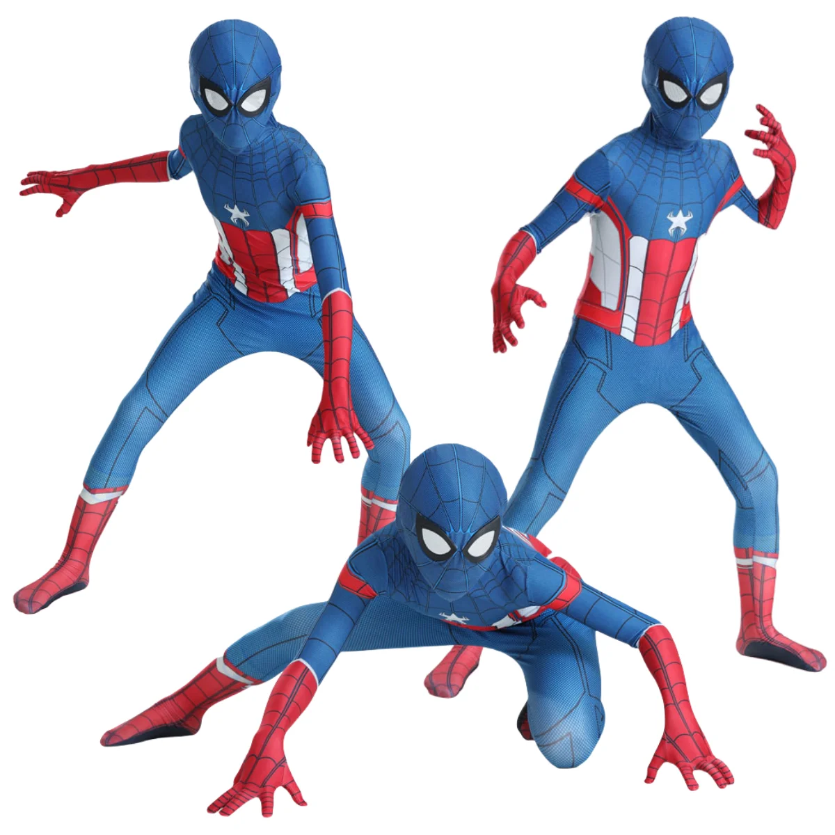 

Spiderman Cosplay Costume Jumpsuit Spider-man Costume Superhero Bodysuit Spider Man Suit Halloween Costumes for Child Kids Adult