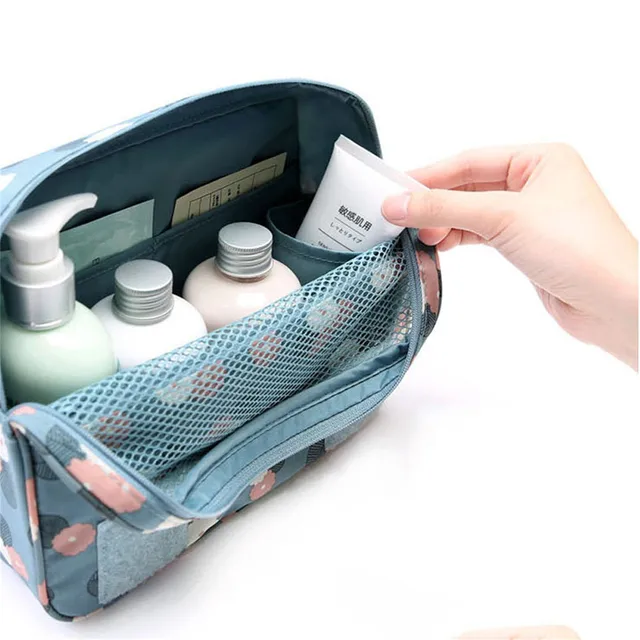 Hook Sminkzsákok Nők Utazási Kozmetikai Mosás Tasak Vízálló Piperecikkek Tároló Táska Ladies Szükséges - Image 3