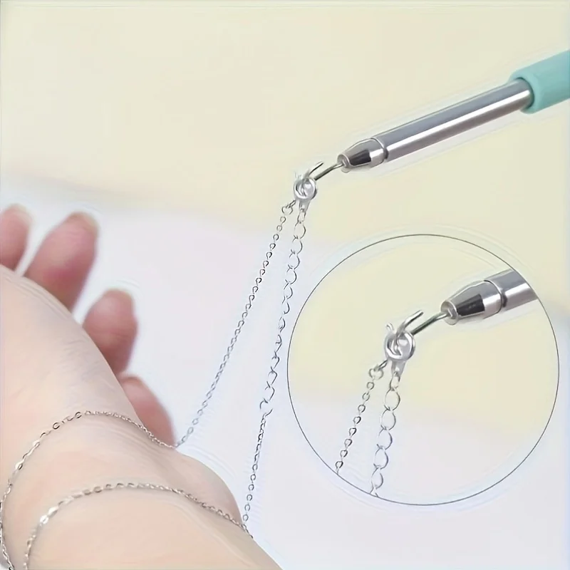 1pc Bracelet Fastening Aid - Women'S Jewelry Clasp Helper, Multi-Color Plastic Hooks for Bracelets & Necklaces Home Accessories