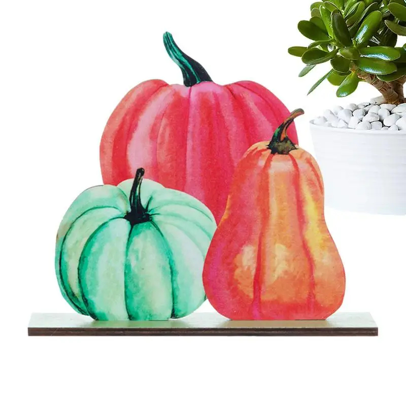 

Pumpkin Decor Wood Pumpkin Sign Decorative Wooden Signs For Offices Cafe Bookcase Shelf Table Desk Decor Thanksgiving Fall
