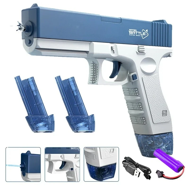 Electric Automatic Water Gun M416 High Pressure Beach Toy For Kids_voghion.com