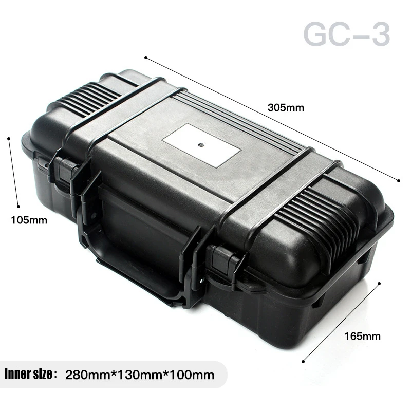 

305*165*105mm Instrument Case Shock-proof Portable Safety Box Gun Case Outdoor Hunting Hardware Sealed Protective Box ToolBox