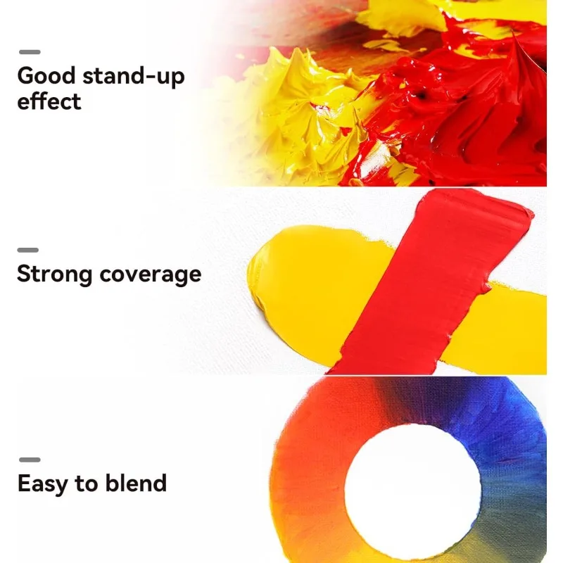 1 pezzo di vernice ad olio Paul Rubens, tubi grandi da 170 ml, vernice professionale a base di olio con elevata saturazione, consistenza cremosa e consistenza 2