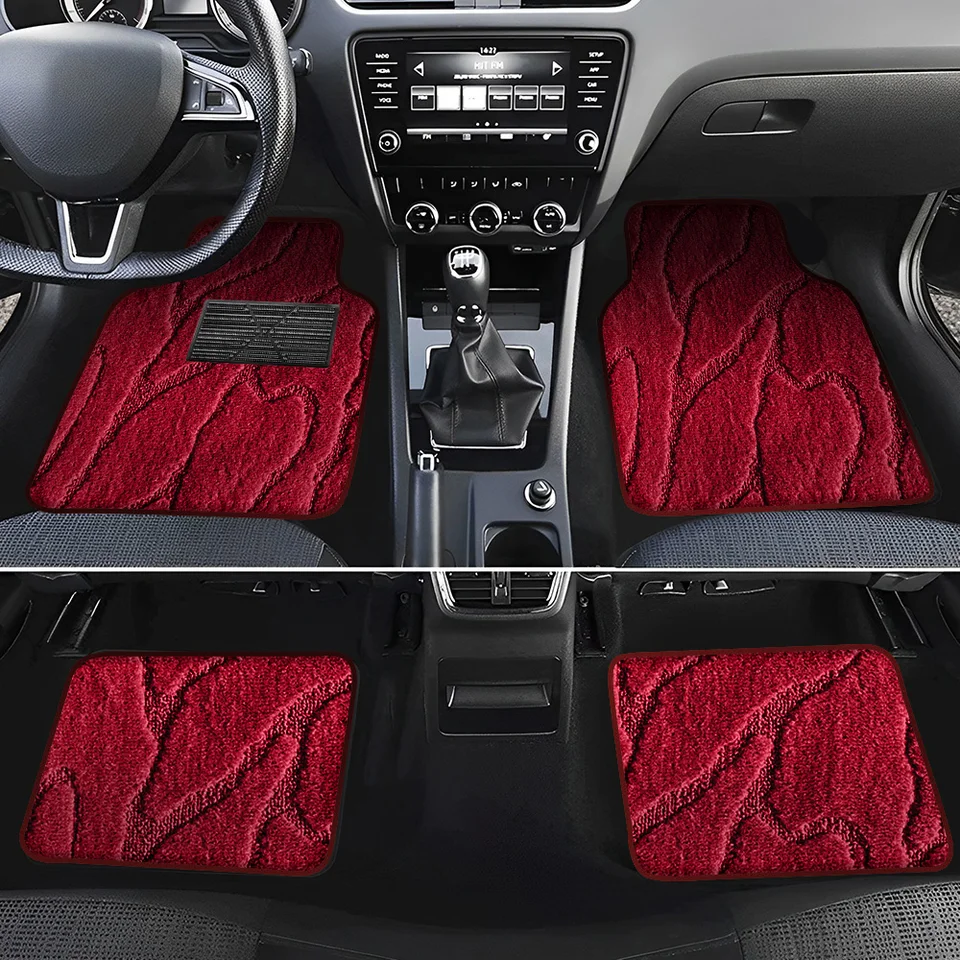 Red Mushroom Car Floor Mats Full Set 4-Pack - Universal All-Weather Rubber Mats For SUV, Sedan, Truck - View #11