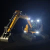 R920 RC Excavator 1/14 JDM-208 RC Excavator Hydraulic Metal RTR Model with Light Radio Remote Control Excavator Model Toy 3