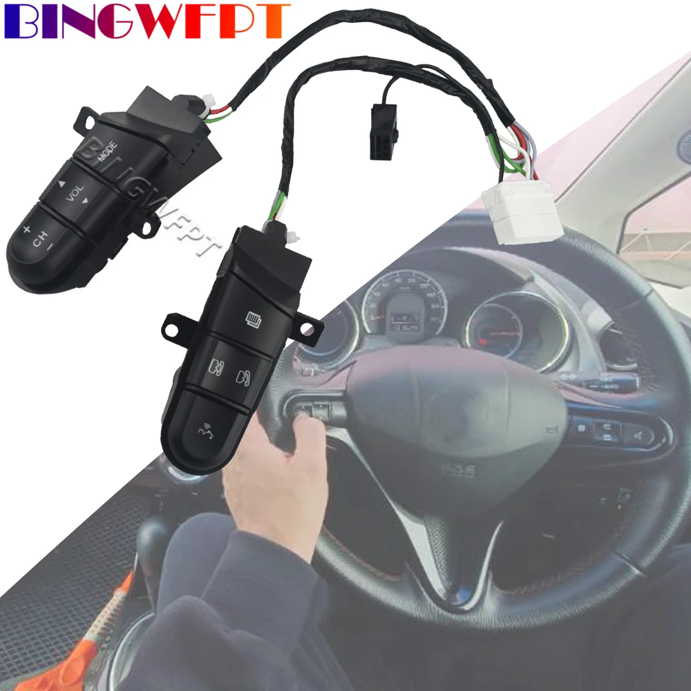 

Бесплатная доставка для Honda Civic 2006-2011 кнопки дистанционного управления аудиосигналом на руль с зеленой подсветкой