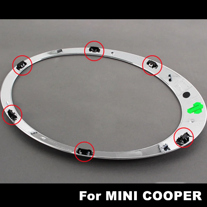 PER MINI COOPER F54 2014-2019 coppia fari cromati anello decorativo  sinistro + destro FC EUR 67,09 - PicClick IT