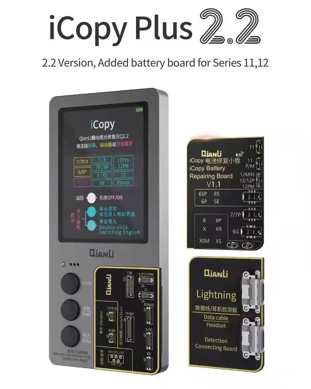 Tester Batteria Lcd Qianli Icopy Plus 2.1 Per Iphone 11 12 Pro Max 12Mini Batteria Numero Di Cicli Dati Sanitari Modifica