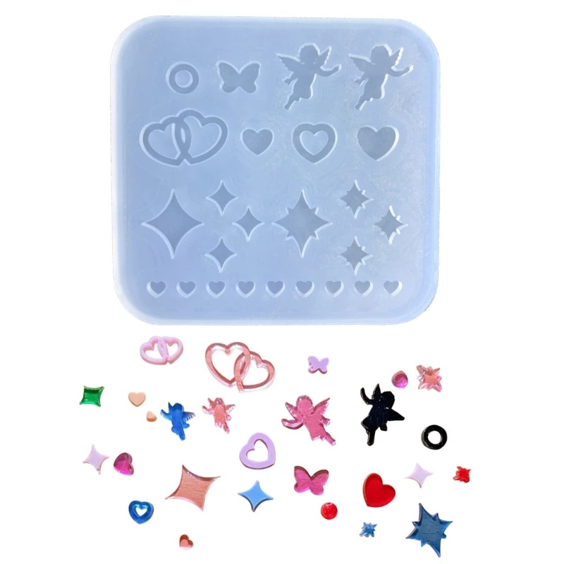 

Silicone Shaker Filling Mold for DIY Jewelry Making,Pendant,Keychain