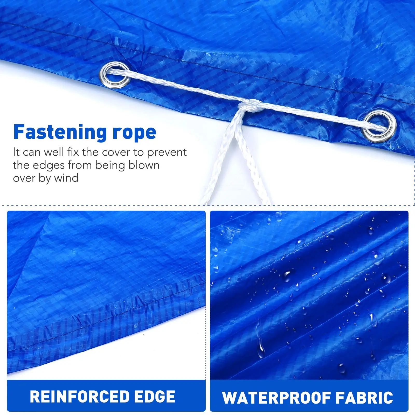Round Swimming Pool Protective Cover Insulation Film Dustproof Cover For Outdoor Garden Frame Pools 183/244/305/366/457cm