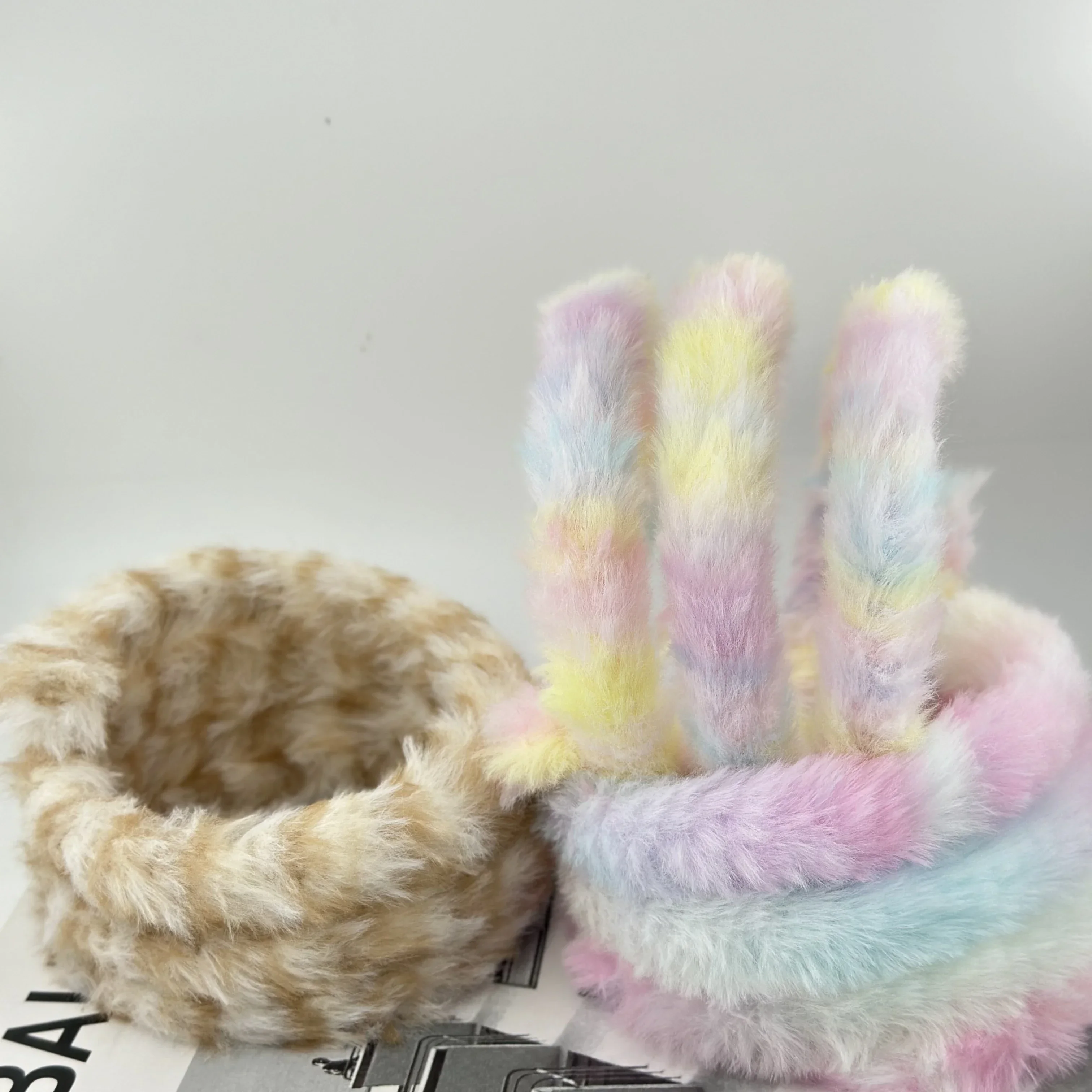 Craft Supplies Craft Toys Doll Handmade Accessories Gradient Rabbit hair Twist Wire Sticks Colorful Dense Wool Iron Wire Strip Stick DIY Handmade Toys Doll Toys Sewing Accessories