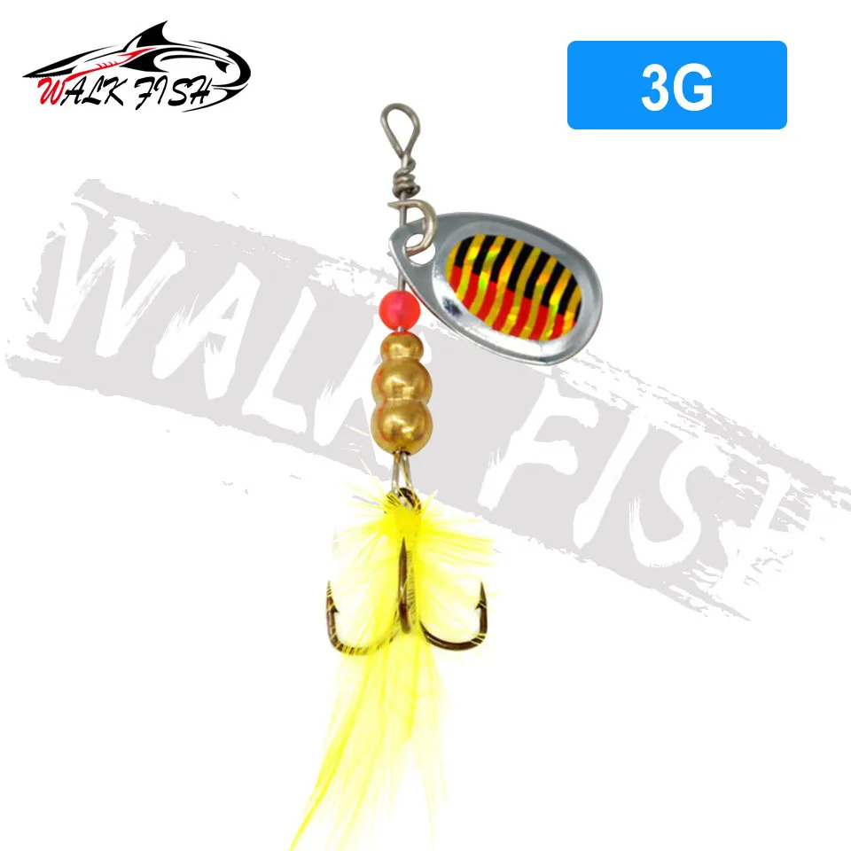 Description Picture 5 of itemWALK FISH Fishing Lure Hand Shake Rotation Sequins 3g 4.5g Spin Bait Metal Artificial Lures Mandarin Bass Spinner Compound Baits
