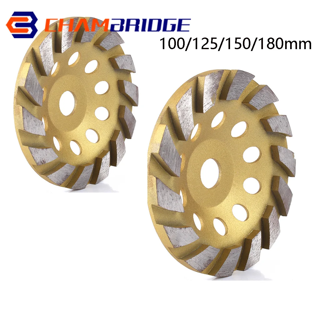 4/5/6/7 "Diamant schleif scheibe Beton Turbo Cup Rad Poliers cheibe für Winkels chl eifer Beton Granit Stein Keramik Schleifen