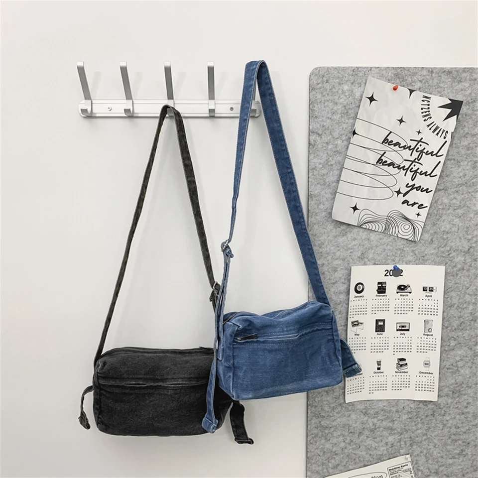 Canvas Shoulder Bags For Women 2023 Crossbody Messenger Bag Y2k