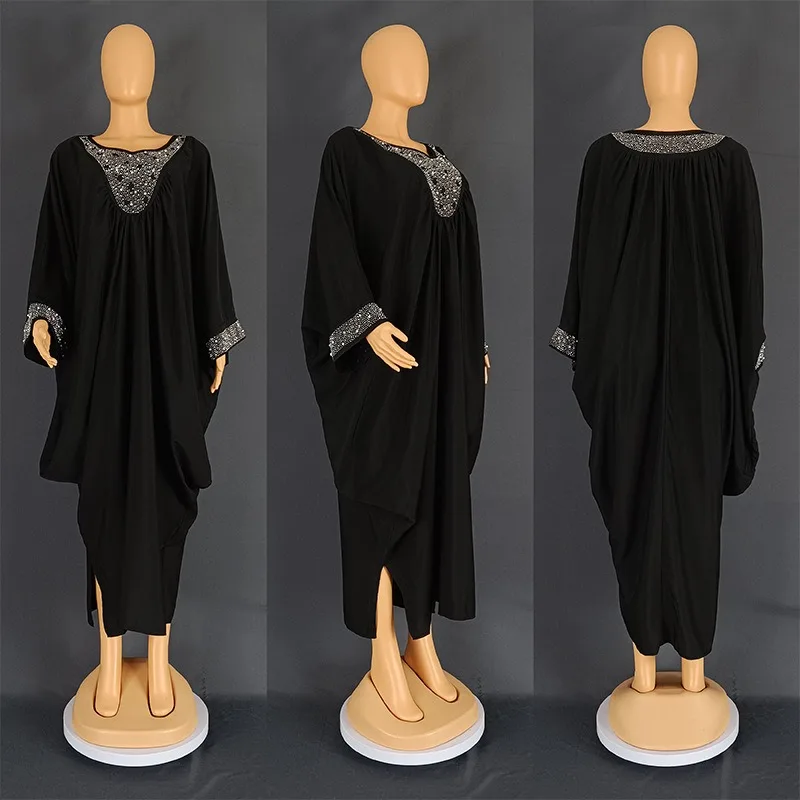 African Dresses For Women Muslim Fashion Abayas Boubou Dashiki Ankara Outfits Evening Gown Dubai Kaftan Abaya Robe Marocaine