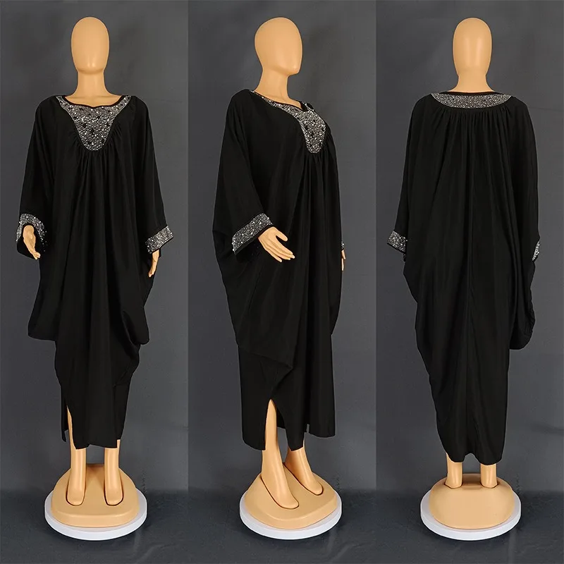 

African Dresses For Women Muslim Fashion Abayas Boubou Dashiki Ankara Outfits Evening Gown Dubai Kaftan Abaya Robe Marocaine