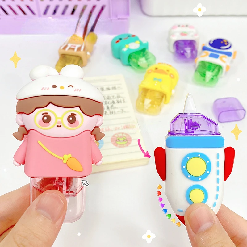 1 Pc Novelty Kawaii Cartoon White Out Correction Tape Corector Accessories School Office Supplies Gift Prizes
