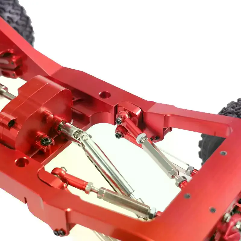 Cvoepobey – Kit De Caja De Cambios Metálica Plateada Para Coches RC 1/12 MN82 LC79 MN78, Piezas De Actualización Duraderas Y Resistentes Al Desgaste