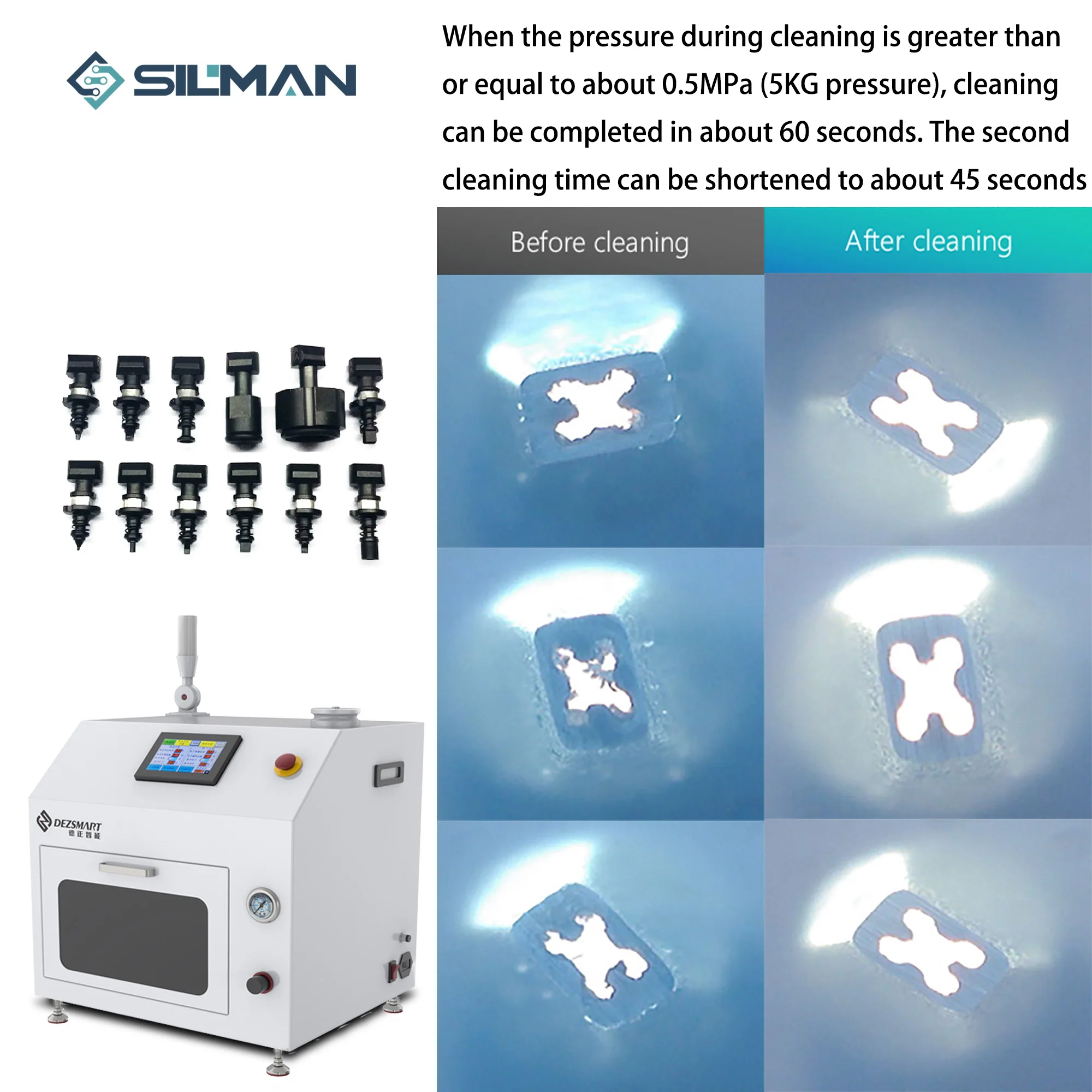 Silman Fully Automatic Nozzle Cleaning Machine Cleans The Nozzles Of Various Precision Equipment 2