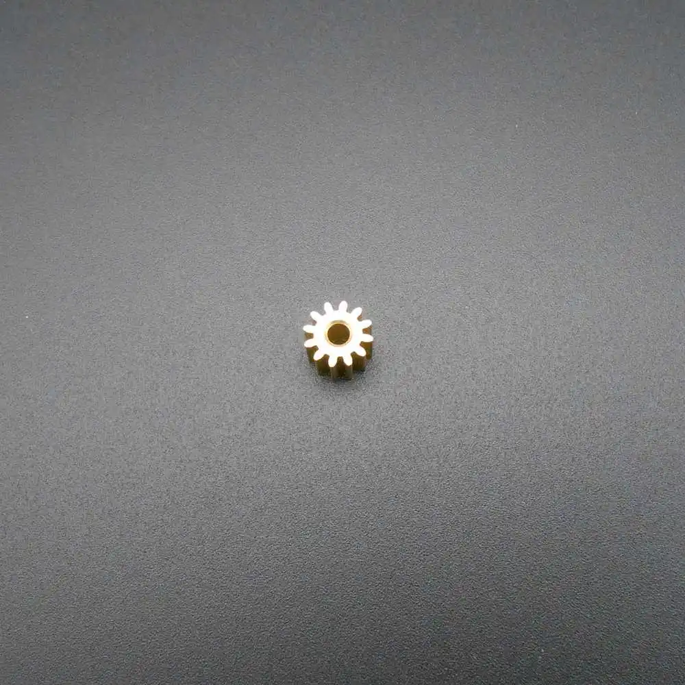5Pcs/Lot 0.5M 12T2.3A Brass Gear 0.5 Modulus Spur Pinion Bore Hole Aperture 2.3MM 2.24MM 12T 12 Teeth Height 5MM X Diameter 7MM