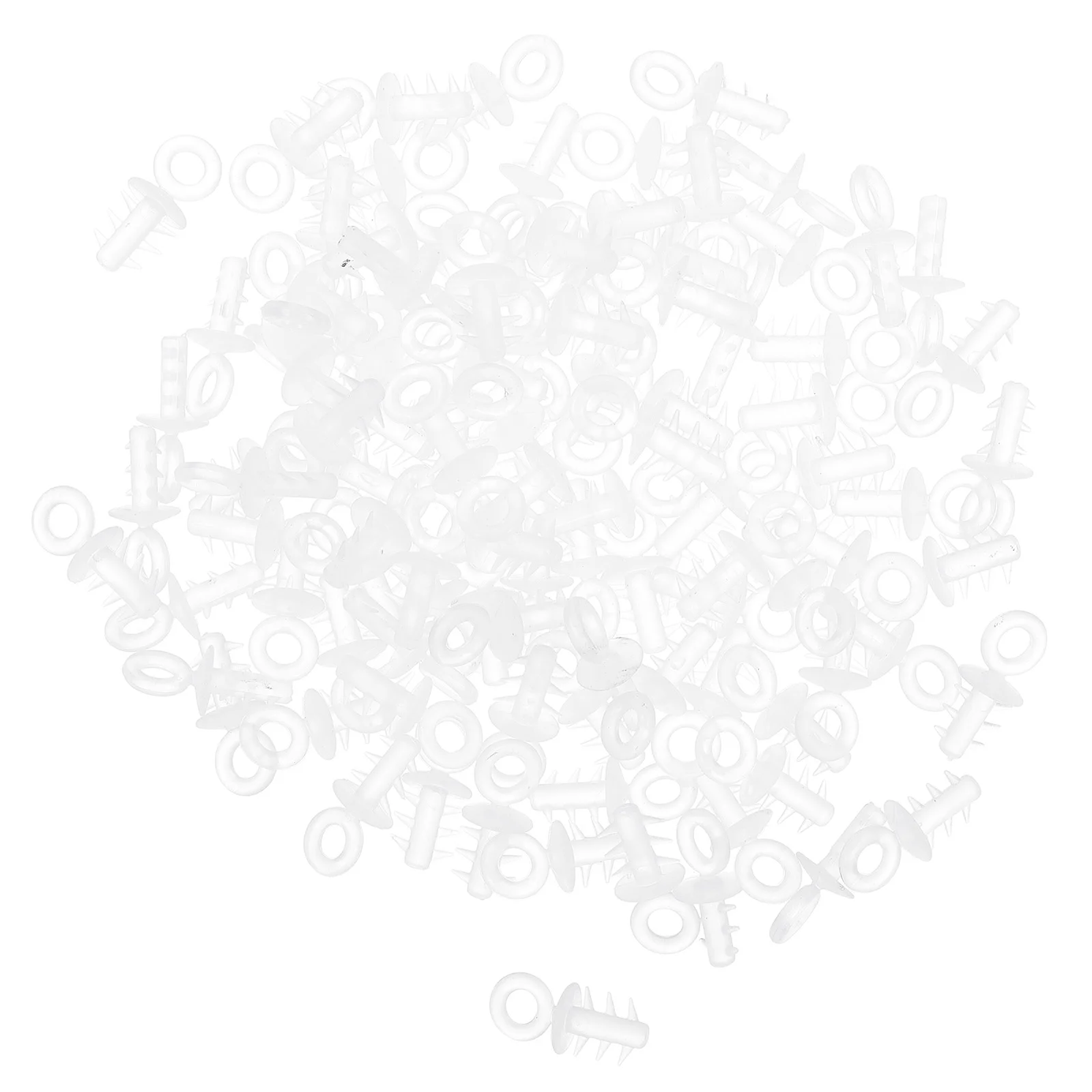 Christmas Hangers Cap Foam Ball Charms for Jewelry Balls Holder Plastic Clear Ornaments