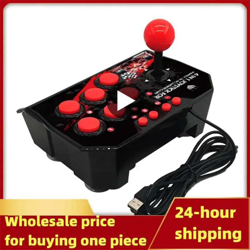 Fight Stick Joystick Black Fighting Game American Style Street Fighter Fight Stick Ylw Per Ps3 / Andriod / Switch Nuovo