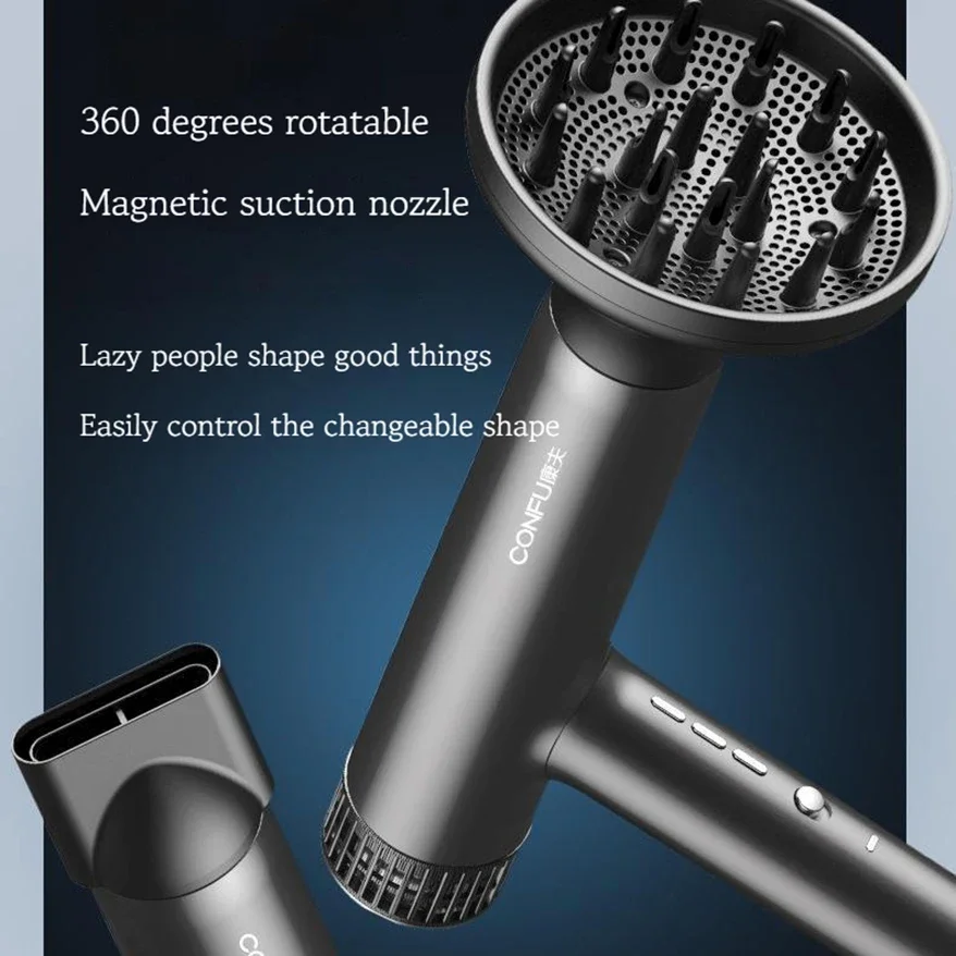 New Professional Hair Dryer 110000RPM  High Speed Motor Quick Drying Negative Ions Powerful Wind Low Noise Hair Styling Tools 6