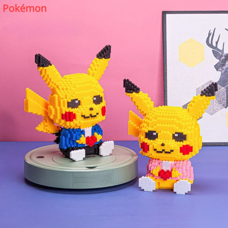 

Pokemon Pikachu small particles assembly building blocks educational toys primary and secondary school students gifts