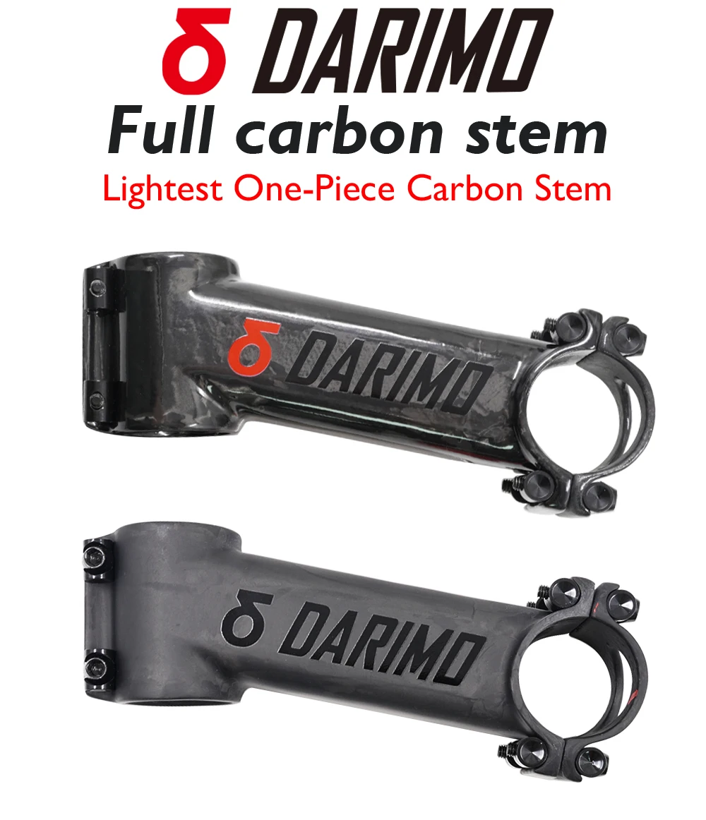 DARIMO IX4 Vollcarbon-Vorbau, geeignet für Road/x-cross/MTB, UD matt, 31,8 mm, 6 ° /12 ° /17 °, 60-120 mm, Fahrradzubehör – Detail 1