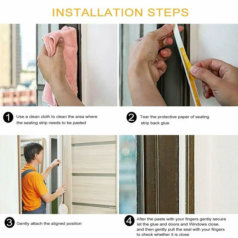 Rubber Anti Collision Foam Window Door Seal Strip