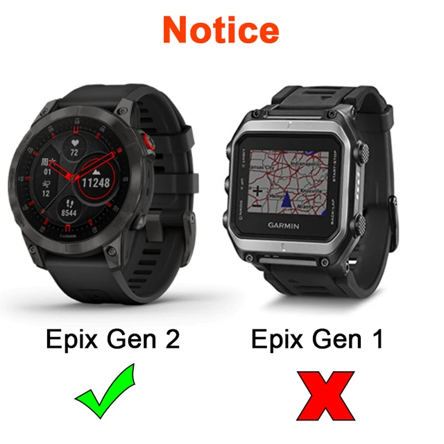 For Garmin Epix Gen 2 Smart Watch Ultra Clear Slim Anti-Scratch Soft TPU  Hydrogel Film