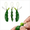 Fidget Toys Decompression Edamame Toys Antistress Toy Infinite Peanut Peas Beans Keychain Fidget Squishy Decompression Toys 4