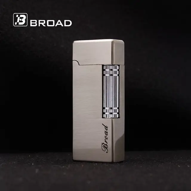 BROAD Flint Gas Lighter Butane Side Slip Grinding Wheel Lighters